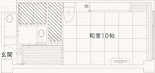 和室10帖 間取り図